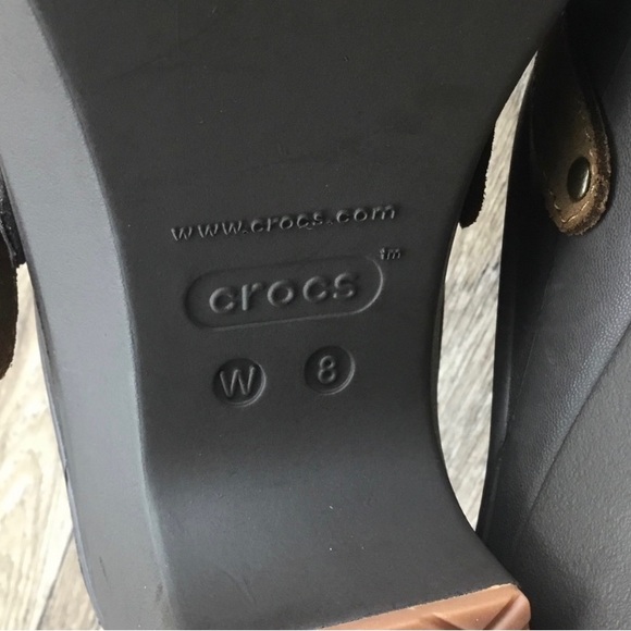 Crocs Sarah Clog Espresso Belted Suede Buckle
Chunky Mule Women's Western Size 8 - Picture 7 of 8